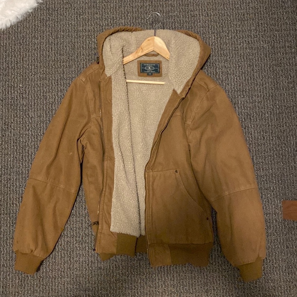 G.H. Bass & Co Heavy Hooded Sherpa-lined Work Jacket